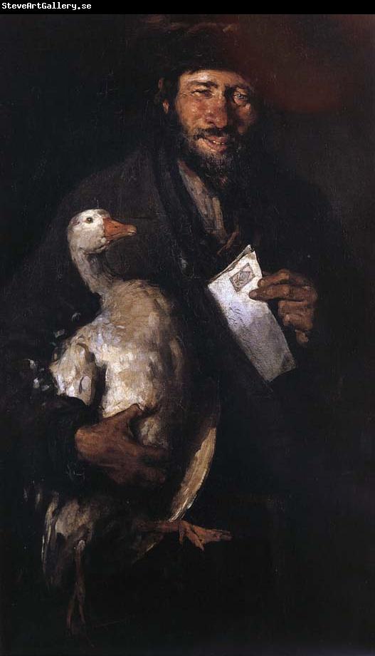 Nicolae Grigorescu Jew with a Goose